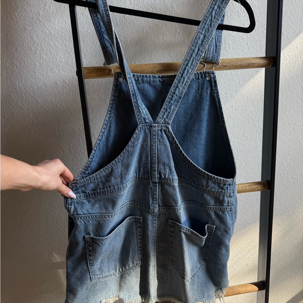 Free People Denim Overall Dress - Picture 2 of 5